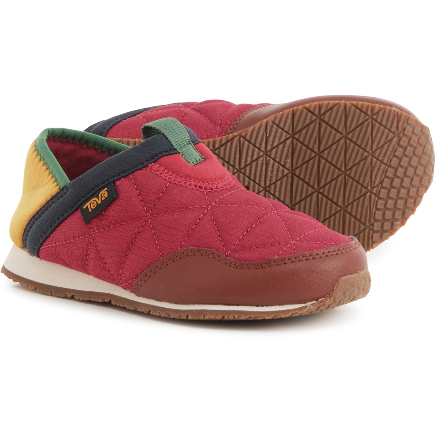 Teva ReEMBER Moccasin For Kids - Recycled Ripstop Upper, Quilted Slip-On, Water-Resistant