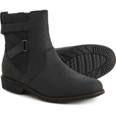 Teva Ellery Ankle RR Boots - Waterproof, Leather (For Women) in Black