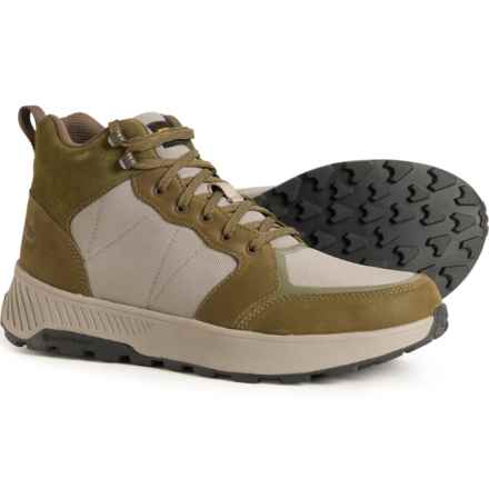 Teva Ellwood Mid Rapid Proof Hiking Boots - Waterproof, Leather (For Men) in Dark Olive/ Desert Taupe