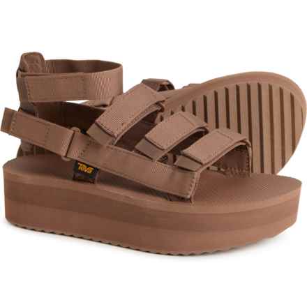 Teva Flatform Mevia Sandals (For Women) in Acorn