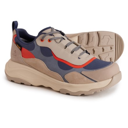 Teva Geotrecca RAPID Low Hiking Shoes - Waterproof (For Men) in Feather Grey/Orangeade