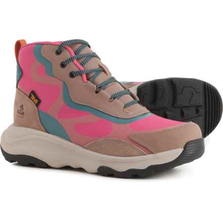 Teva Geotrecca RAPID PROOF Hiking Boots - Waterproof (For Women) in Caribou/Carmine
