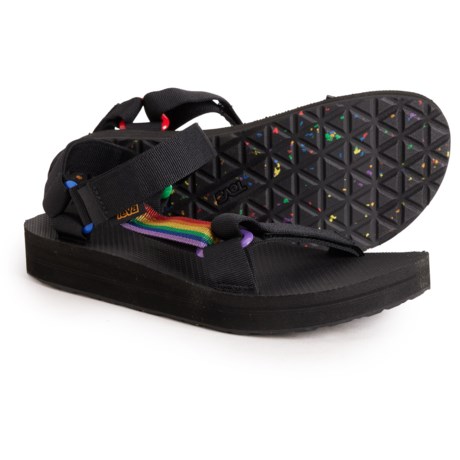 Teva Mid Universal Pride Sport Sandals (For Men) in Black/Rainbow