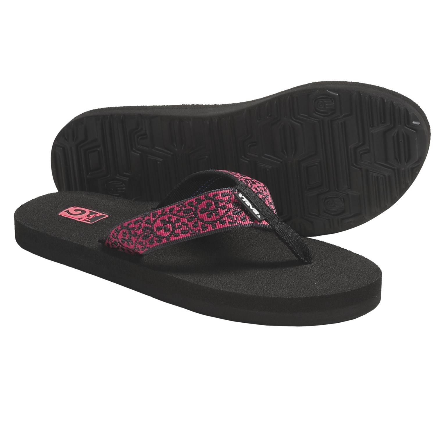 Teva Mush II Thong Sandals Flip-Flops Women's Black/Grey NWT Sizes 7-12 ...