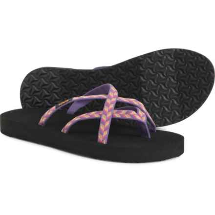 Teva Olowahu Flip-Flops (For Women) in Retro Geometric Pink