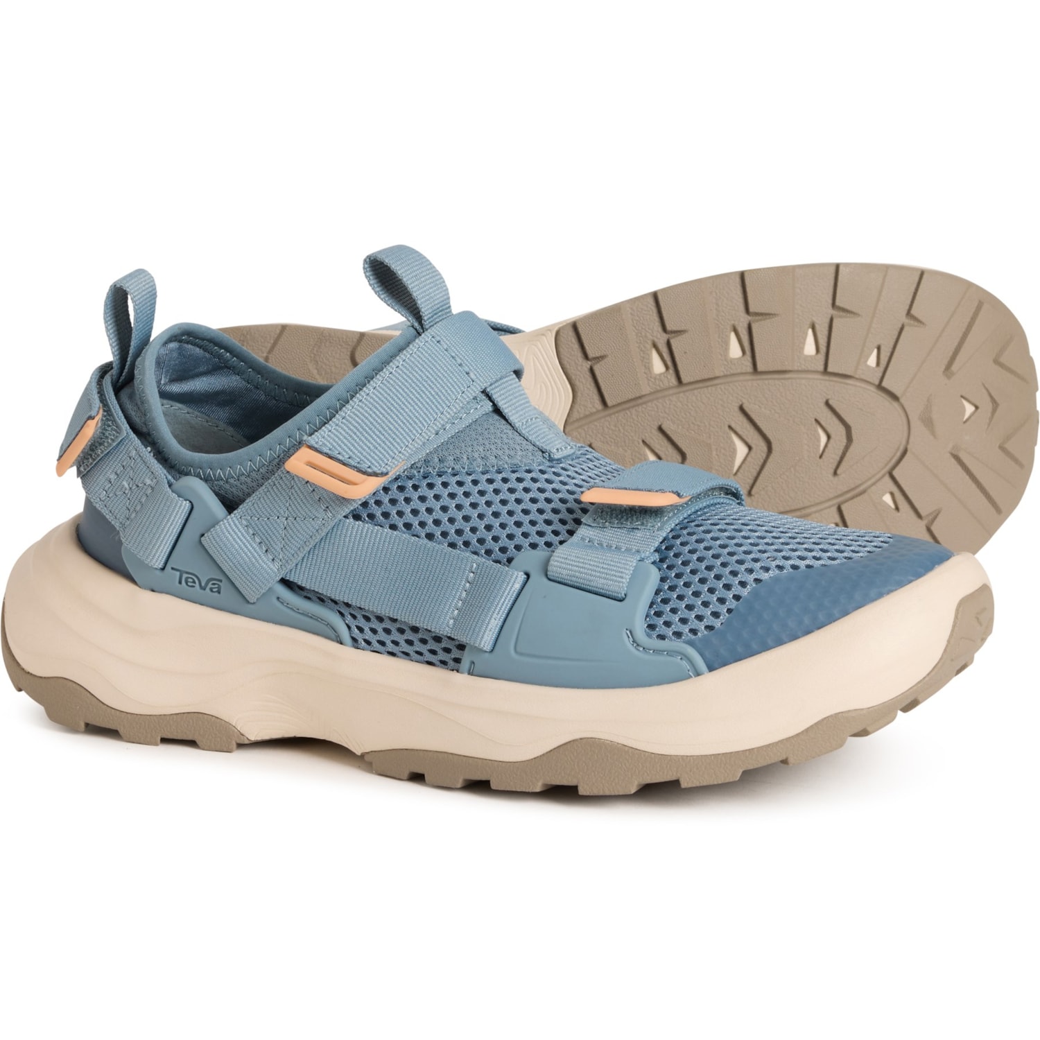 Teva Water Shoes Teva Boys Water Shoes Size 4 Grey Orange Closed Toe Sandals  main image 3