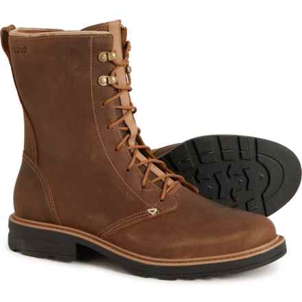 Teva Rowena Lace Boots - Leather (For Women) in Honey Brown