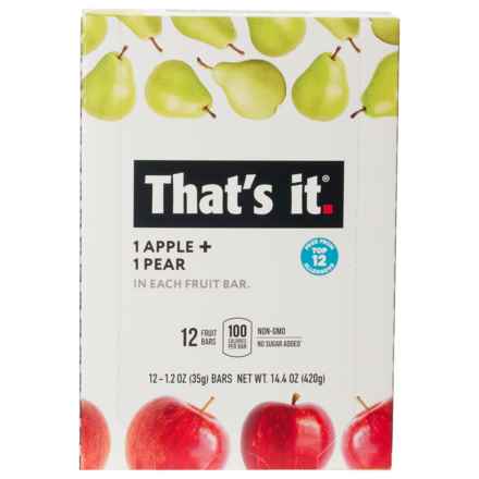 That's It Apple and Pear Fruit Bars- 12-Pack in Multi