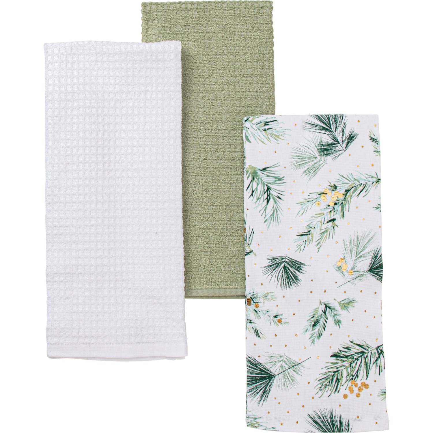 The Farmhouse by Rachel Ashwell Laramie Pine Kitchen Towels Set of 3