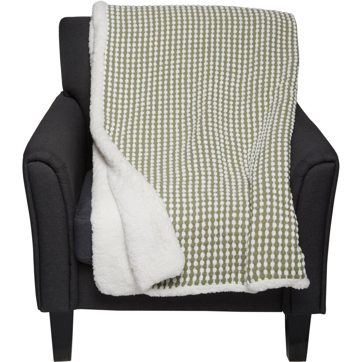 The Farmhouse by Rachel Ashwell Reversible Throw Blanket 50x60
