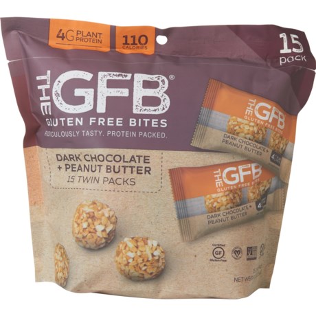The Gfb Gluten Free Dark Chocolate Peanut Butter Bite Packs 15 Pack Save 25
