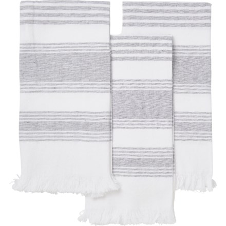 Serafina Home Holiday Winter Kitchen Hand Towels: Two Red Check