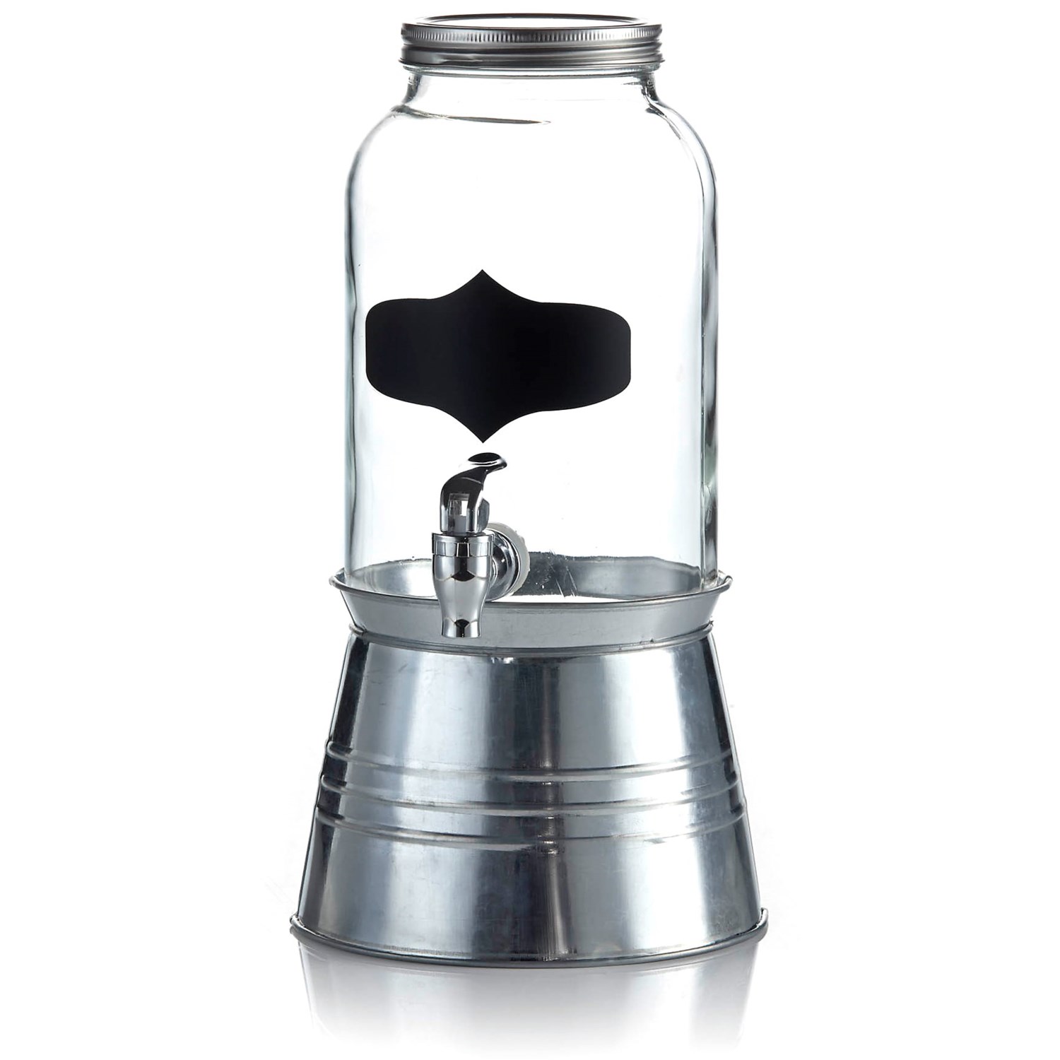 The Jay Companies Bristol Beverage Dispenser with Ice Bucket Stand 1