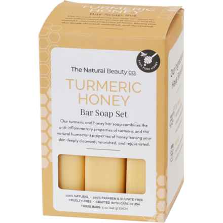 The Natural Beauty Co. Turmeric Honey Bar Soap Set - 3-Pack, 5 oz. in Turmeric Honey