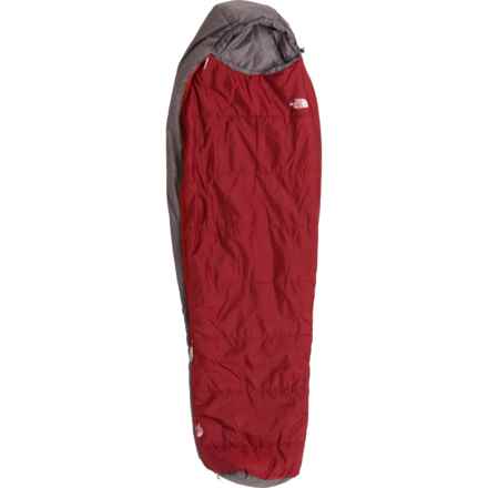 The North Face 40°F Wasatch Sleeping Bag - Mummy in Cardinal Red/Grey Patch