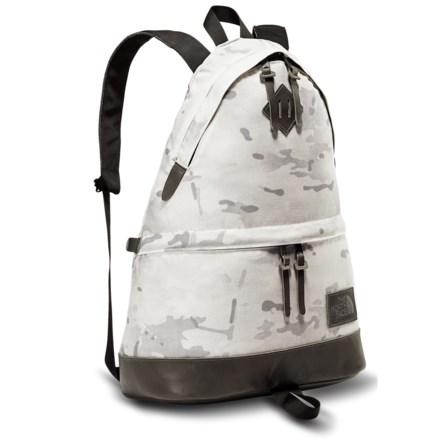 all white north face backpack