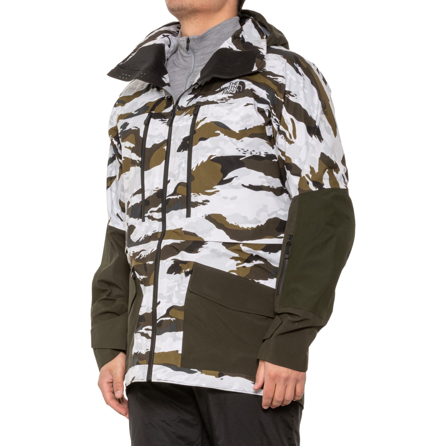 North face green camo jacket on sale