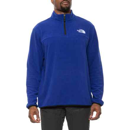 The North Face Anchor Shirt - Zip Neck, Long Sleeve in Lapis Blue