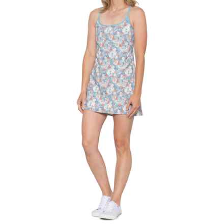The North Face Arque Hike Dress - Sleeveless in Reef Waters Wild Daisy Print