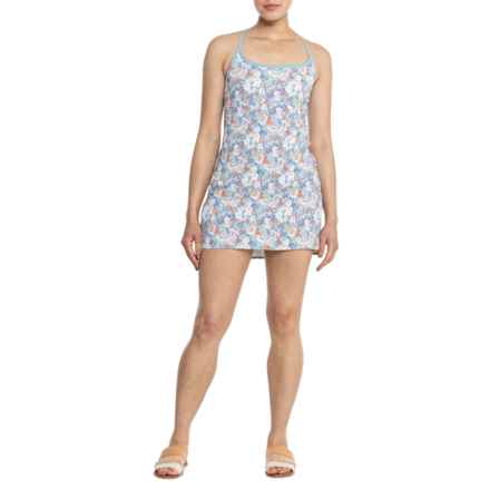 The North Face Arque Hike Dress - Sleeveless in Reefwaters Wilddaisyprint