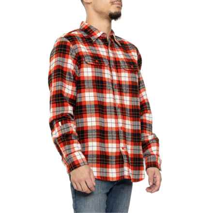 The North Face Arroyo Flannel Shirt - Long Sleeve in Fiery Red Medium Icon P