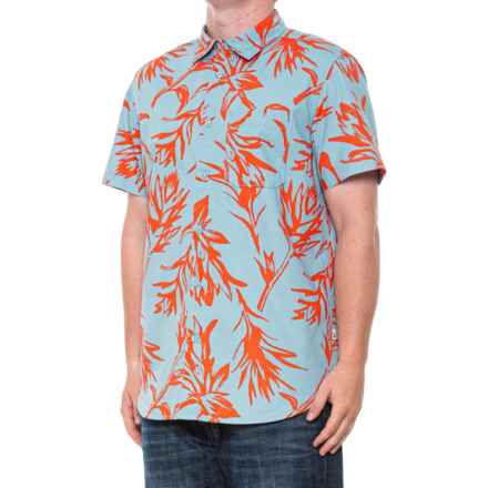 The North Face Baytrail Pattern Shirt - Short Sleeve in Reef Waters Tropical Paintbrush Print