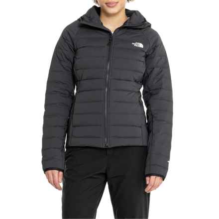 The North Face Belleview Stretch Down Hooded Jacket - Insulated in Tnf Black