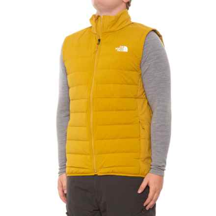 The North Face Belleview Stretch Down Vest in Mineral Gold