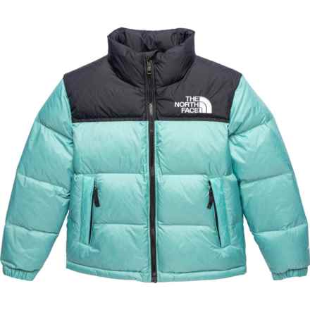 The North Face Big Boys 1996 Retro Nuptse Down Jacket - 700 Fill Power in Wasabi