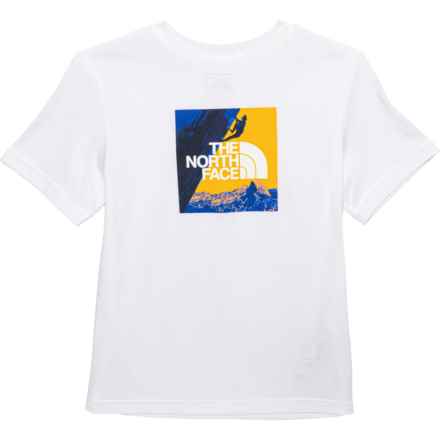 The North Face Big Boys Graphic T-Shirt - Short Sleeve in Tnf White/Summit Gold