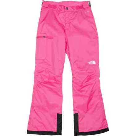 The North Face Big Girls Freedom Ski Pants - Waterproof, Insulated in Mr. Pink