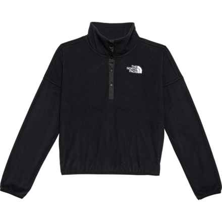 The North Face Big Girls Glacier Pullover Sweater in Tnf Black