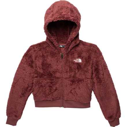 The North Face Big Girls Suave Oso Full-Zip Hooded Jacket in Wild Ginger