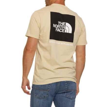 The North Face Box Never Stop Exploring T-Shirt - Short Sleeve in Gravel/Tnf Black