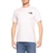 The North Face Box NSE T-Shirt - Short Sleeve in White/ Black