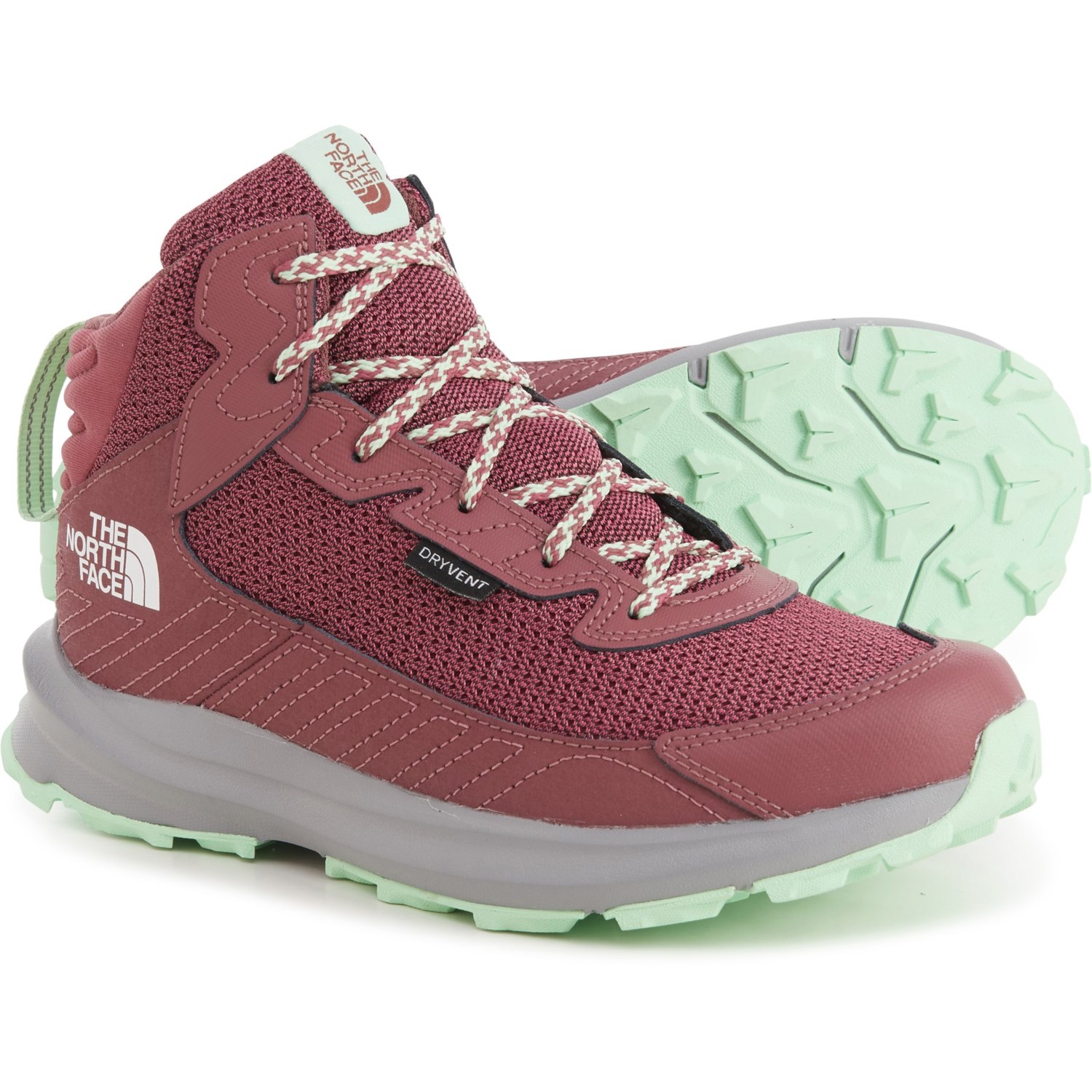 The North Face Boys and Girls Fastpack Mid Hiking Boots - Waterproof
