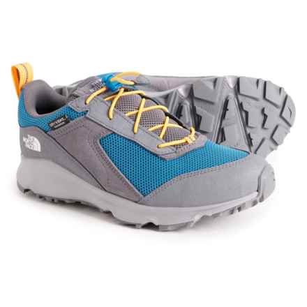 The North Face Boys Junior Hedgehog II Hiking Shoes - Waterproof in Vanadis Grey/Banff Blue
