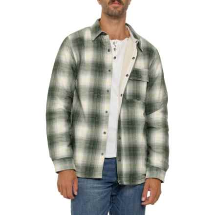 The North Face Campshire Shirt Jacket - Insulated, Snap-Front in Gardenia White/Hzn Pd