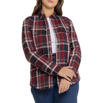 The North Face Campshire Snap-Front Shirt Jacket - Insulated in Wldgingrlrghalfdomeplaid2