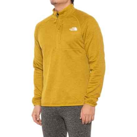 The North Face Canyonlands Shirt - Zip Neck, Long Sleeve in Mineral Gold Heather