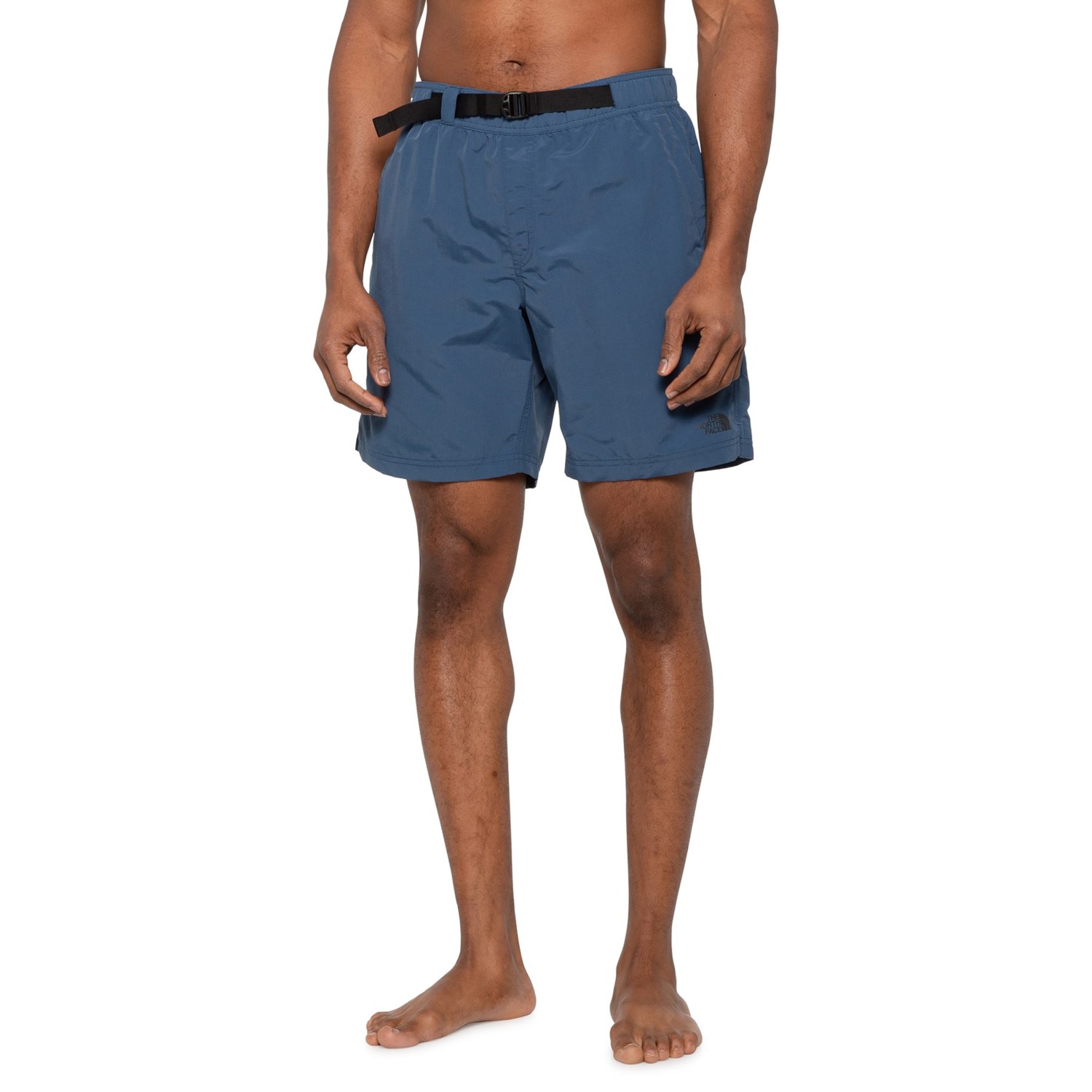 men's belted swim trunks