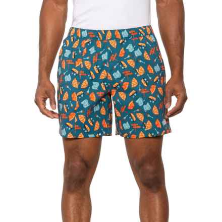 The North Face Class V Pull-On Shorts in Blue Coral Tnf Camp Icons Print