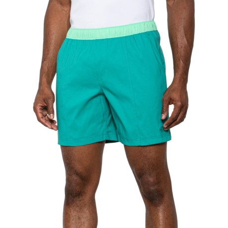 The North Face Class V Pull-On Shorts in Spring Bud-Porcelain Green