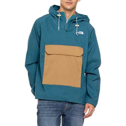 The North Face Class V Pullover Jacket - UPF 40+ in Blue Coral/Utility Brown