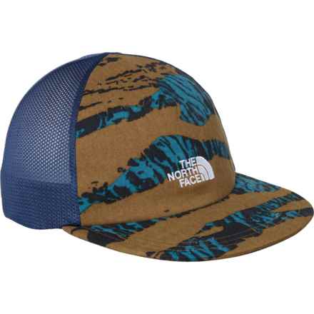 The North Face Class V Trucker Hat in Military Olive/Ravine Camo Print