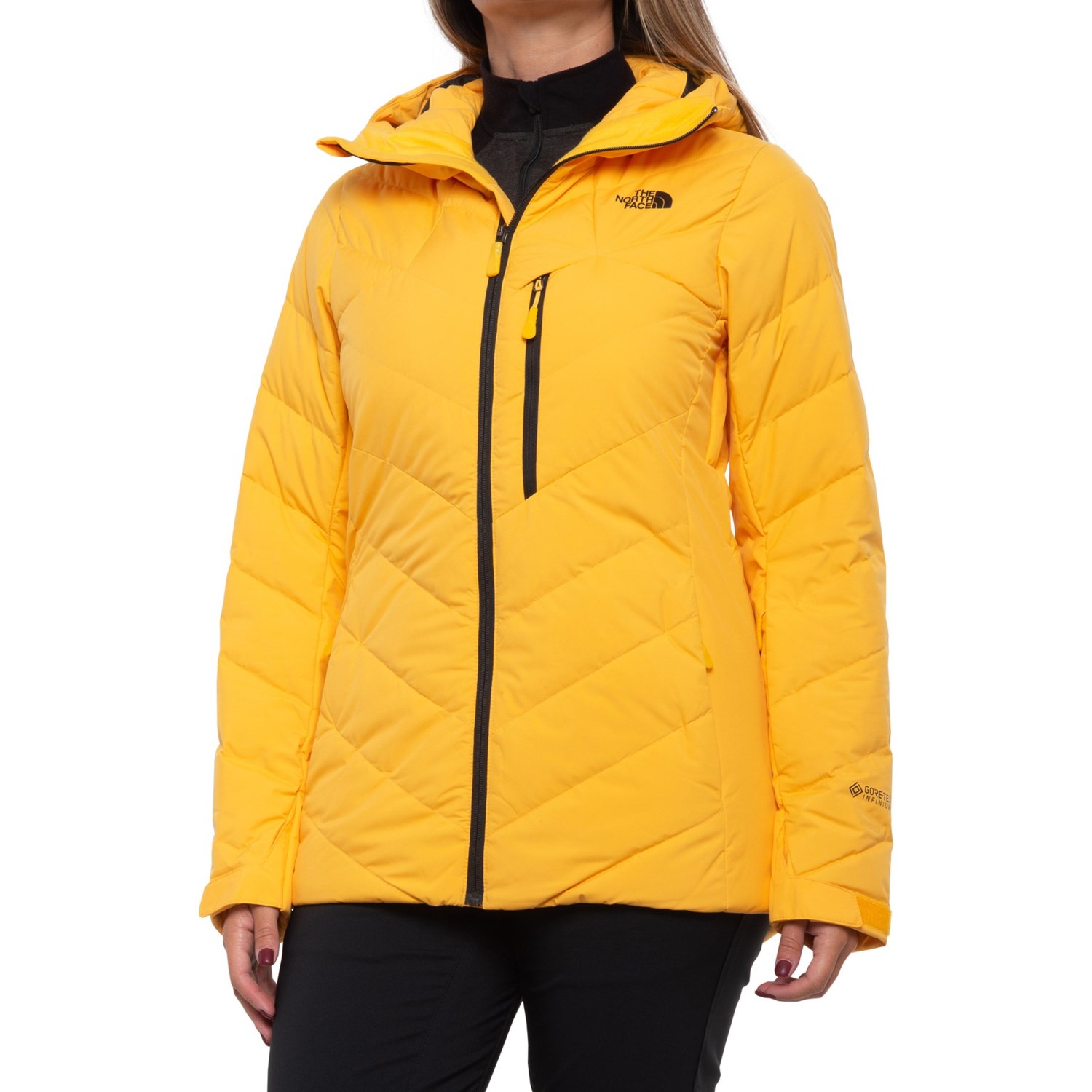 orange north face ski jacket
