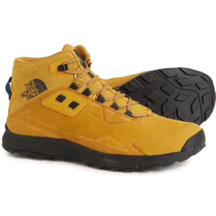 The North Face Cragstone Mid Hiking Boots - Waterproof, Leather (For Men) in Arrowwood Yellow/Tnf Blck