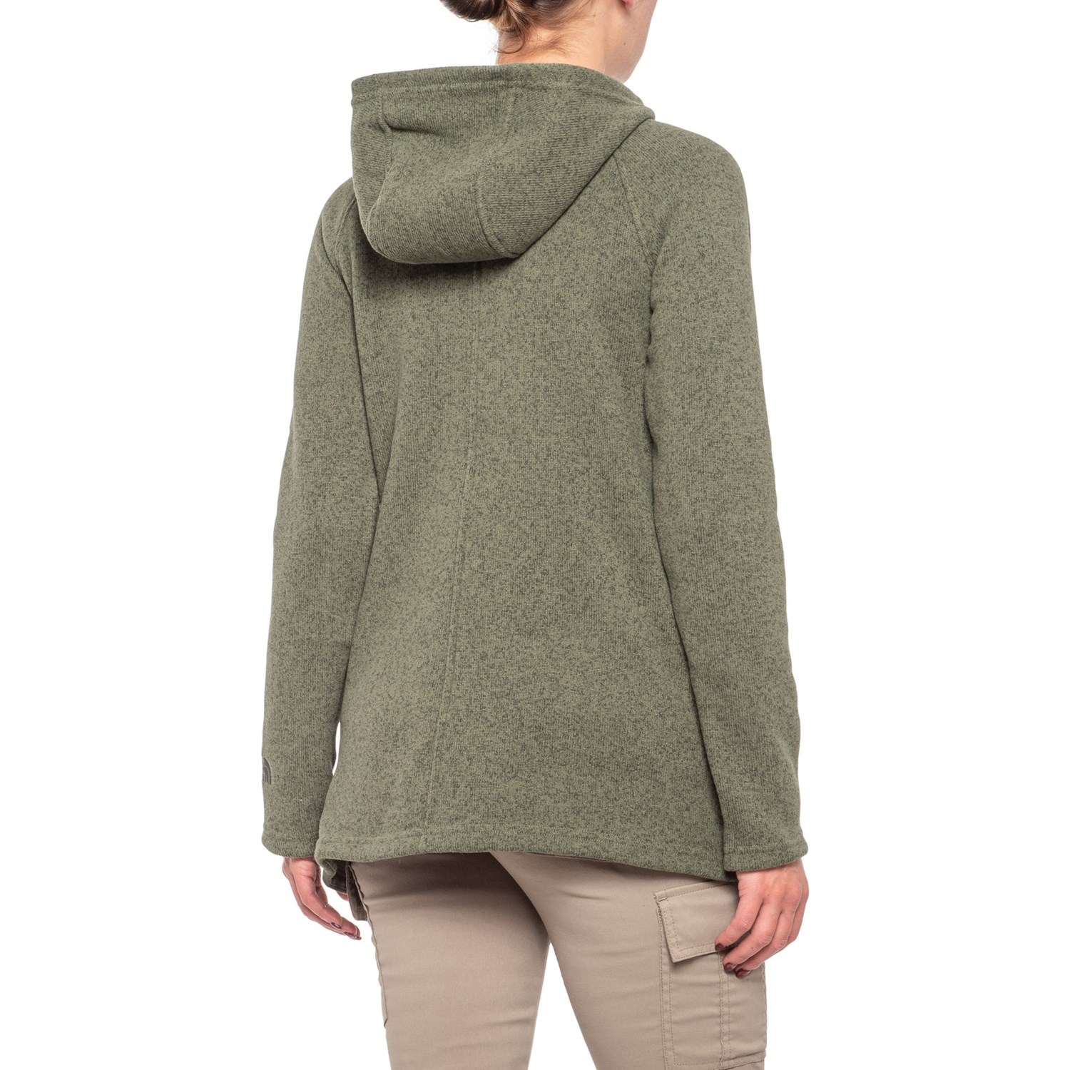 north face crescent fleece hooded wrap 