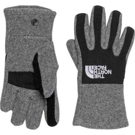 The North Face Denali Etip® Gloves - Waterproof, Touchscreen Compatible (For Big Boys) in Tnf Medium Grey Heather