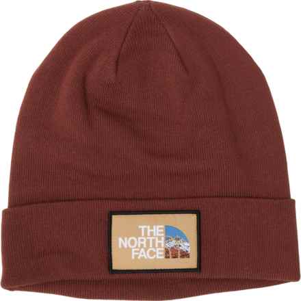 The North Face Dock Worker Recycled Beanie (For Men) in Dark Oak/Graphic Patch